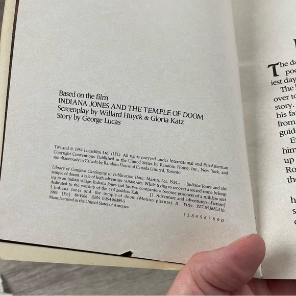1984 Indiana Jones and the Temple of Doom a 96 Page Illustrated Paperback Book - Picture 6 of 7